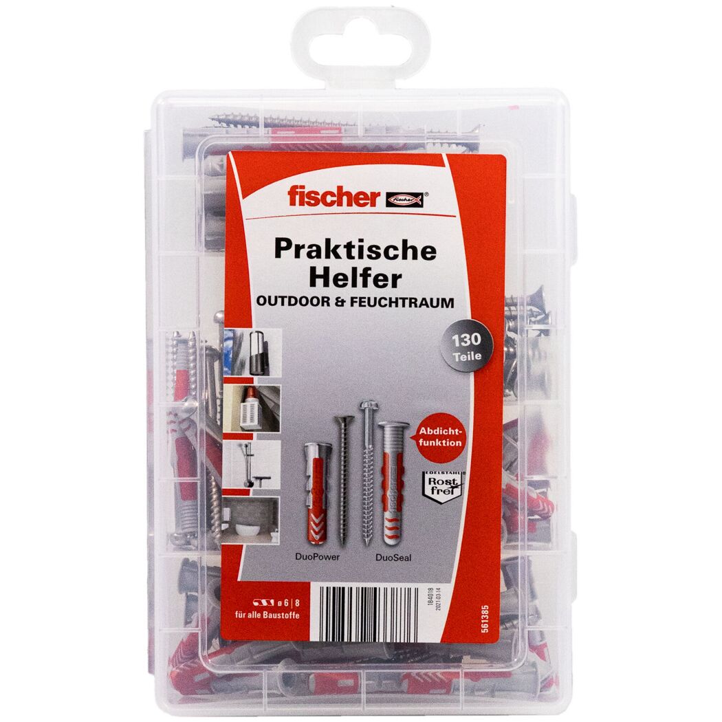 Fischer Dübelsortiment Praktische Helfer, 130 Teile