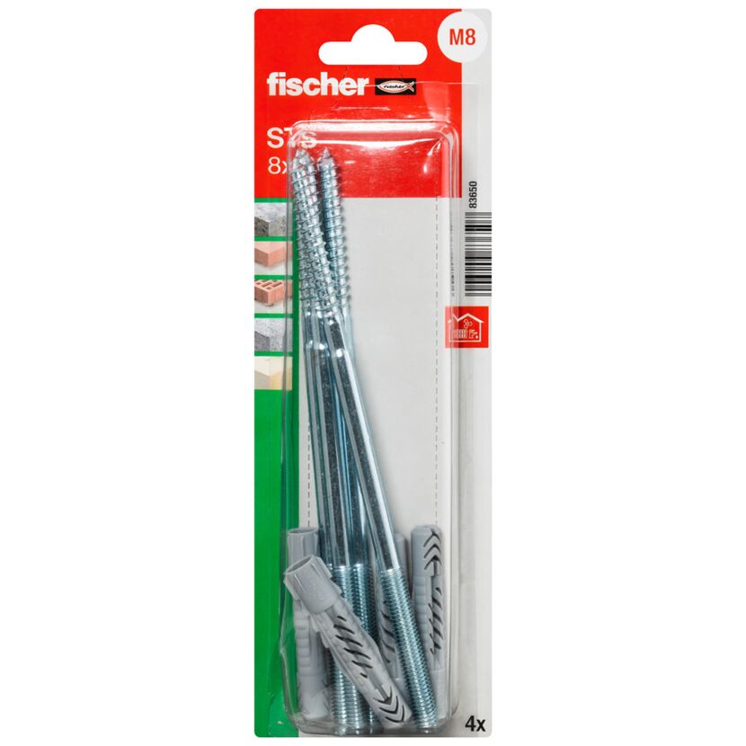 Fischer Stockschraube Dübel STS 8x180 UXK