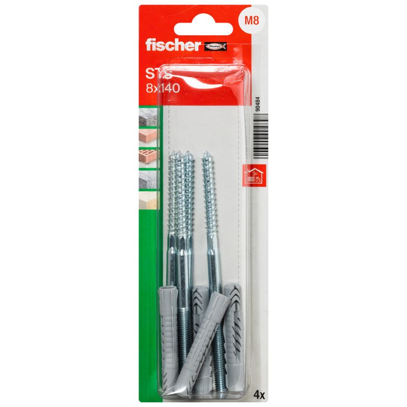 Fischer Stockschraube Dübel STS 8x140 UXK