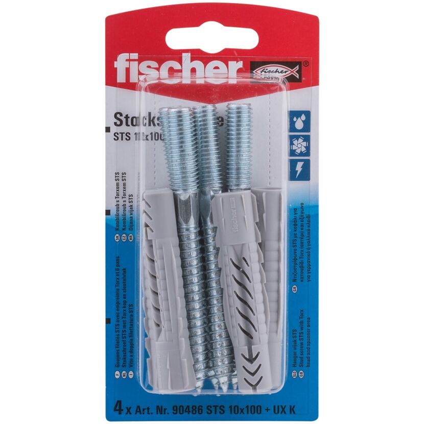 Fischer Dübel STS 10x100 mm + UX K, 4 Stück