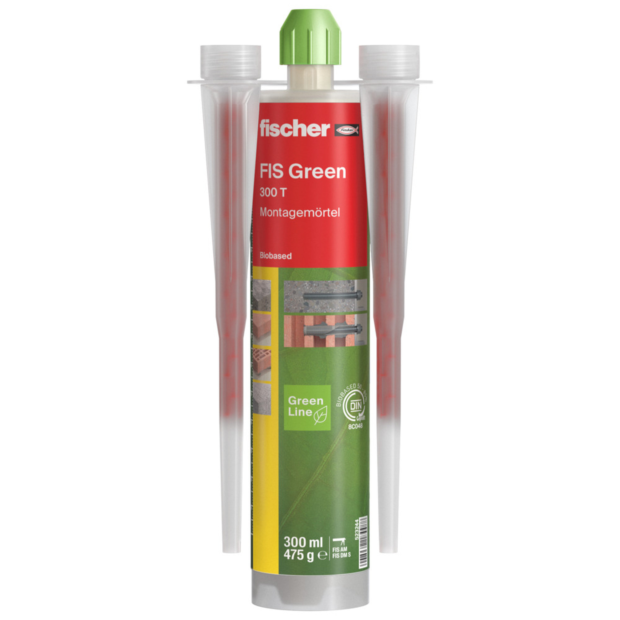 Fischer Montagemörtel ‚Green 300 T‘ 300 ml