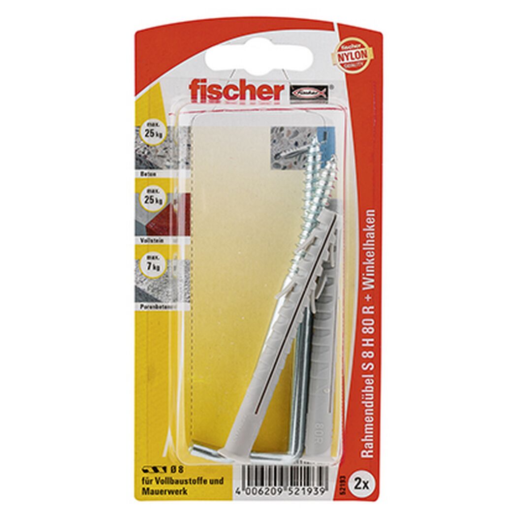 fischer Rahmendübel S 8 H RW 2 Stück