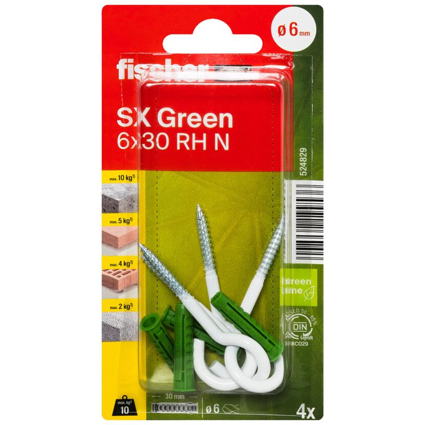 Fischer SX Green 6x30 RH N Dübel