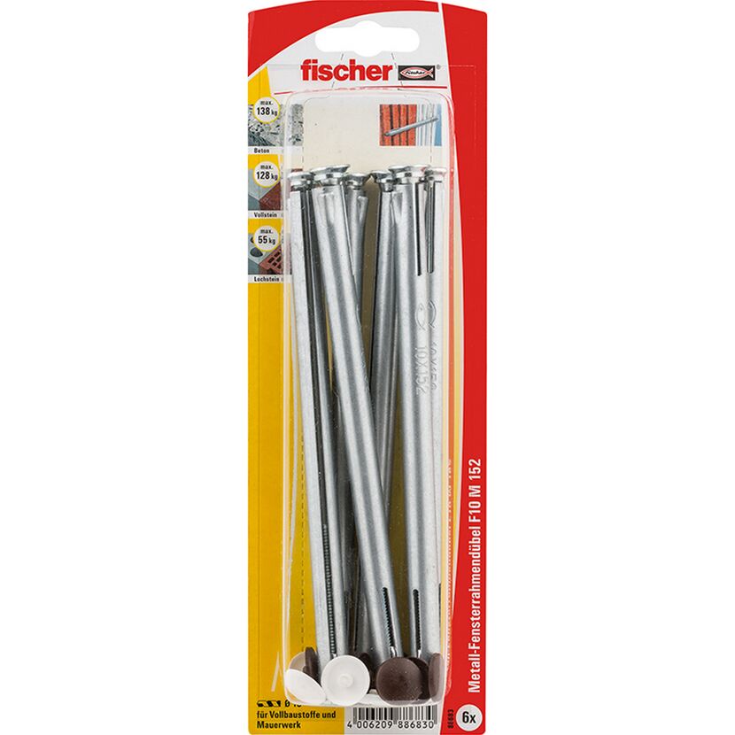 fischer Fensterrahmendübel F 10 M 152 6 Stück