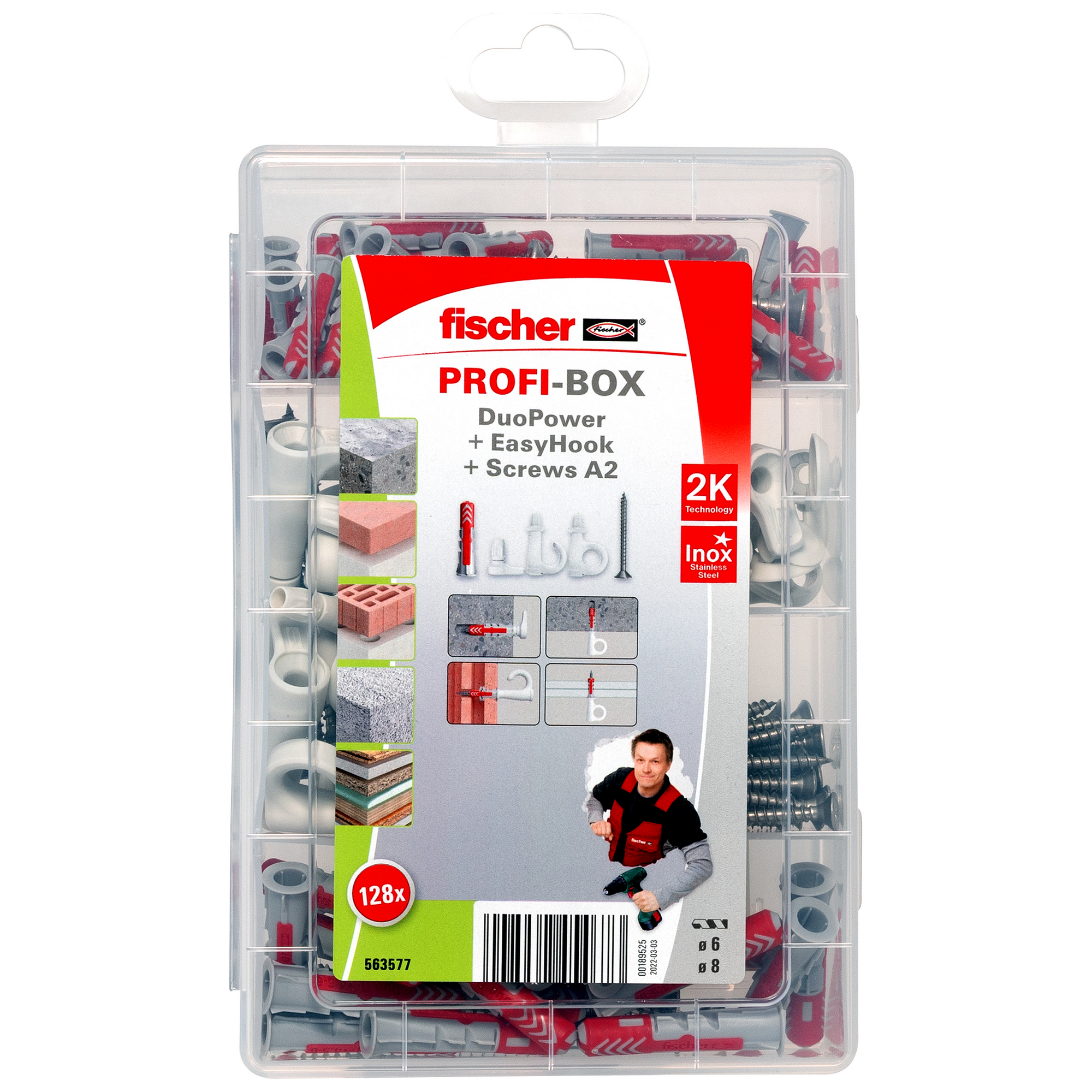 ProfiBox DuoPower + Schrauben 128-teilig + product picture
