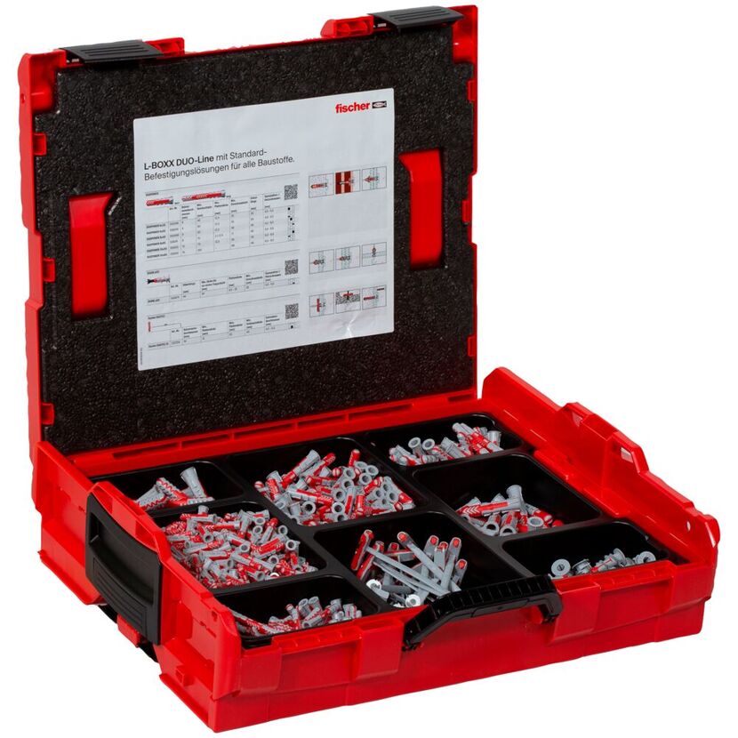 Fischer L-BOXX DUO-Line mit Standard-Befestigungslösungen