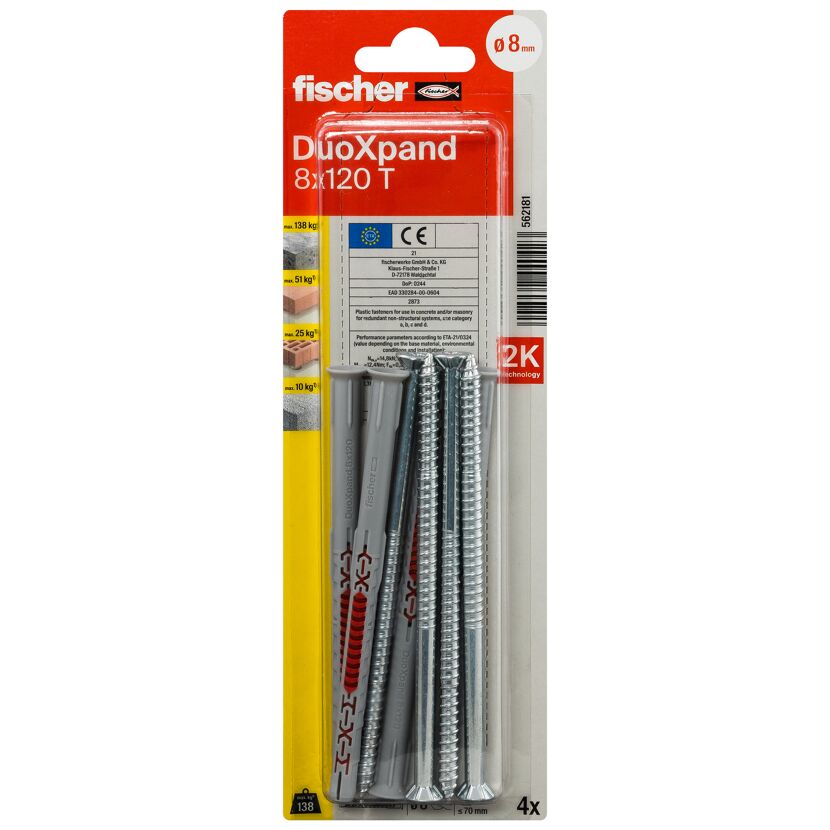 Fischer DuoXpand 8x120 T Dübel