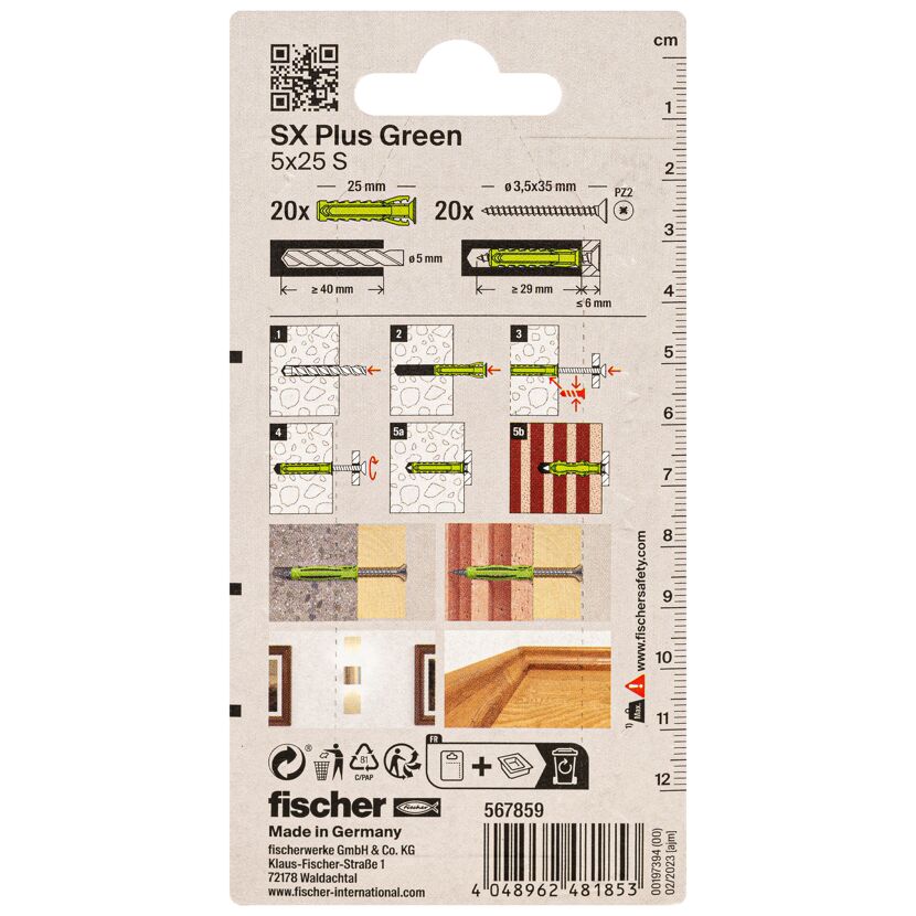 Fischer SX Plus Green Dübel