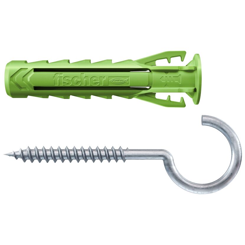 Fischer Dübel SXplus Green 6x30 mit Hakenschraube