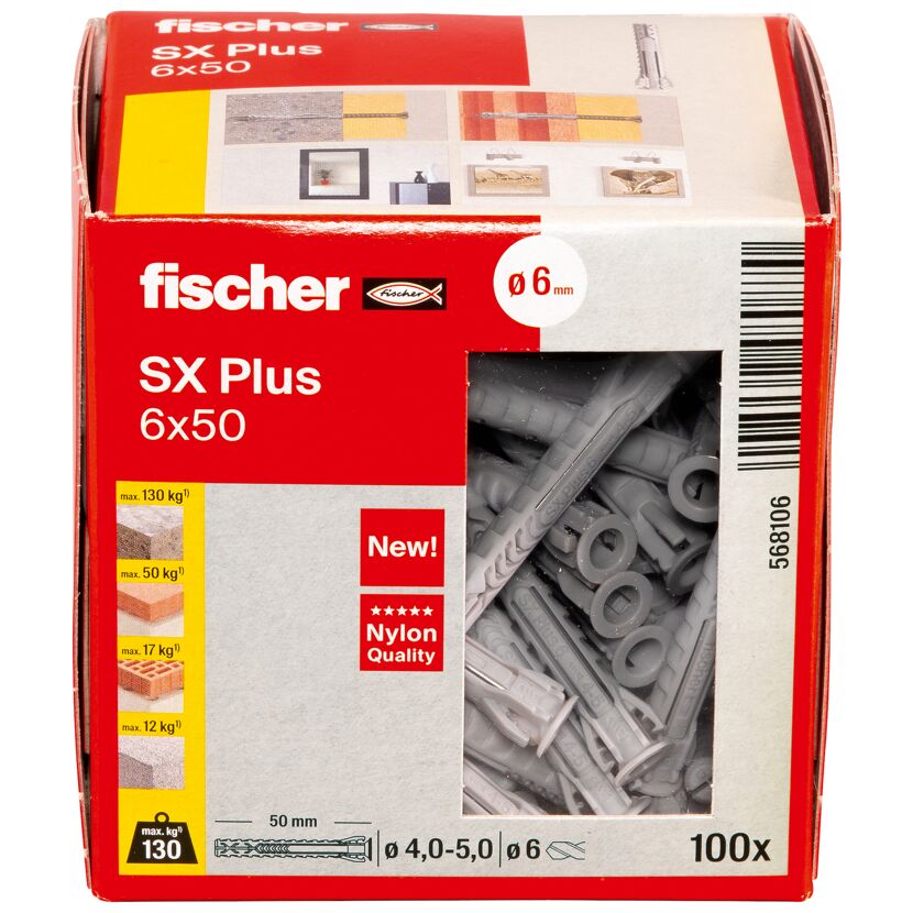 Fischer SX Plus 6x50 Dübel
