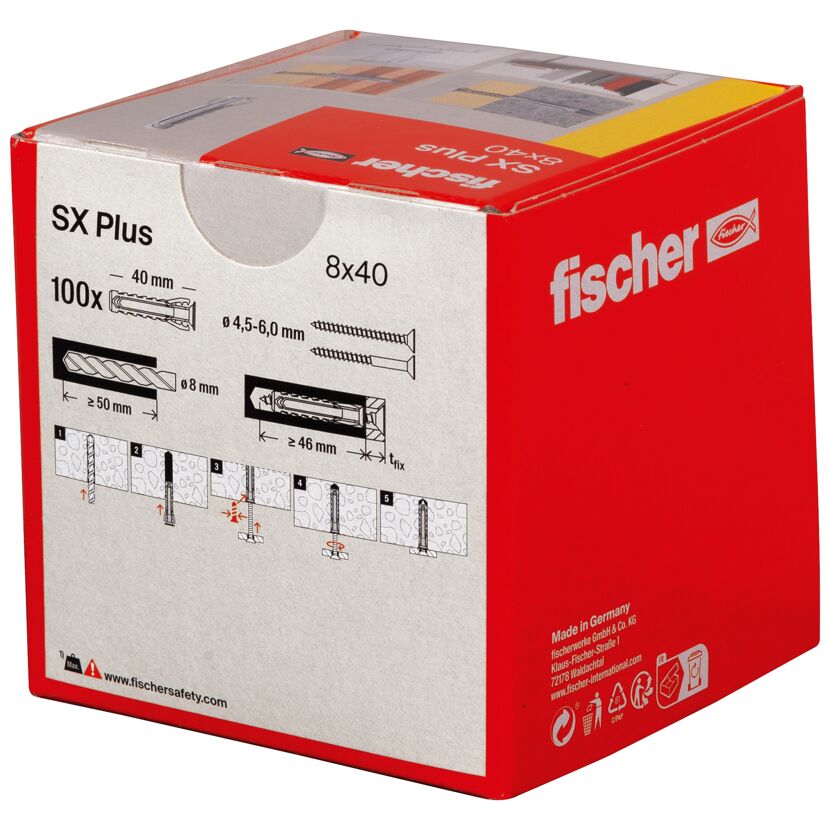 Fischer SX Plus Dübel 8x40mm 100 Stück