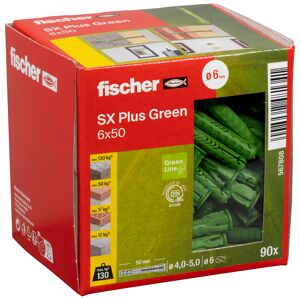 Spreizdübel-Set 'SX Plus Green' Ø 6 x 50 mm, 100-teilig
