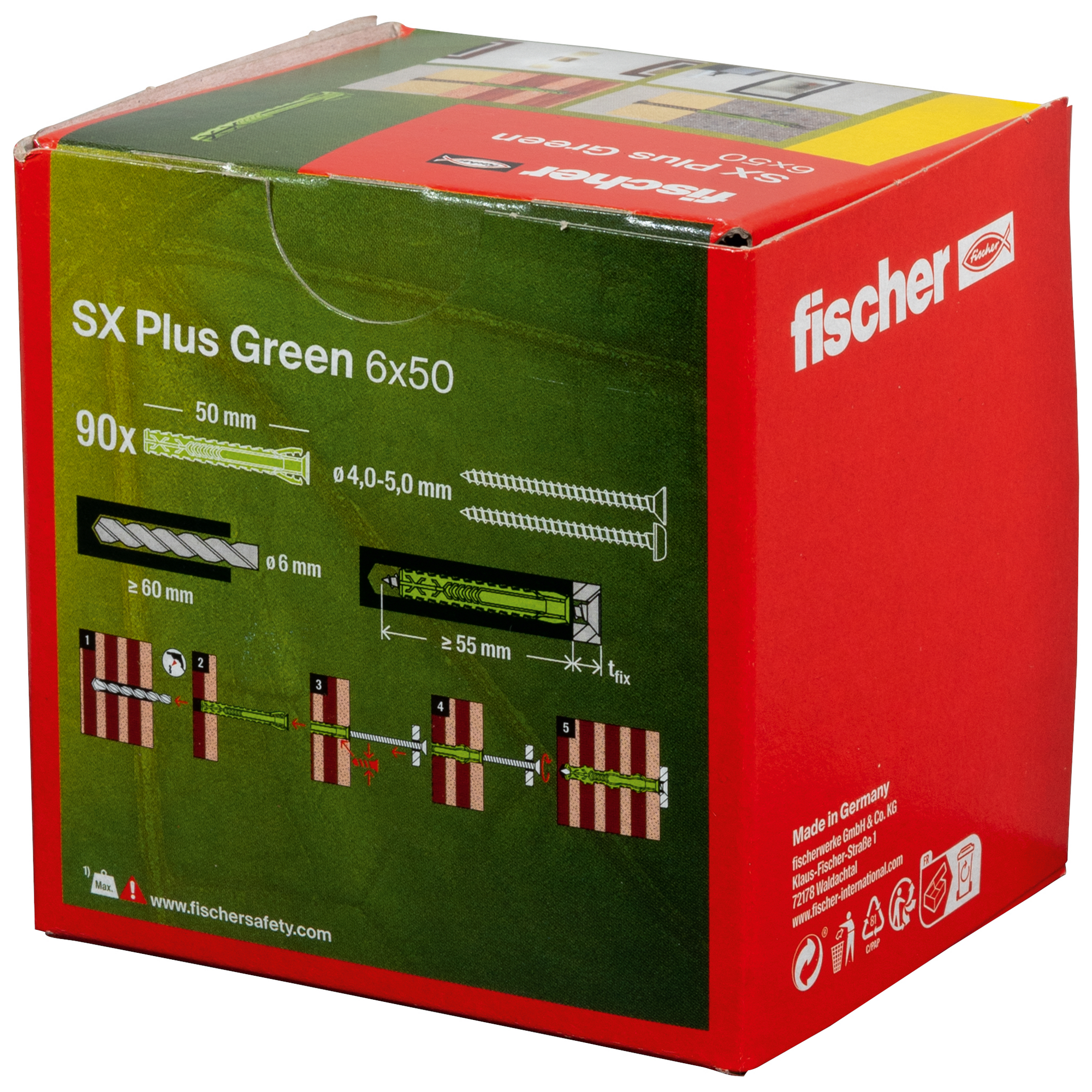 Spreizdübel-Set 'SX Plus Green' Ø 6 x 50 mm, 100-teilig + product picture