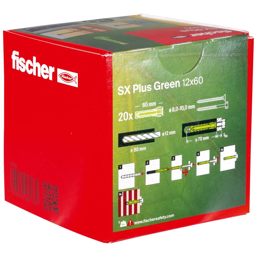 Fischer SX Plus Green 12x60 Dübelpackung