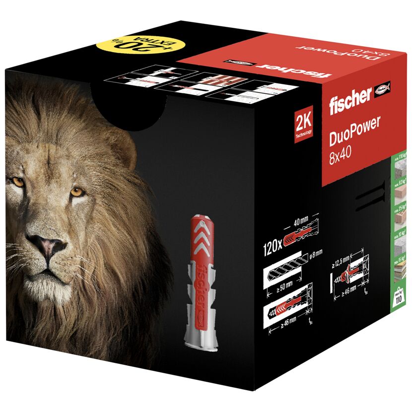 Fischer Duopower Dübel 8x40