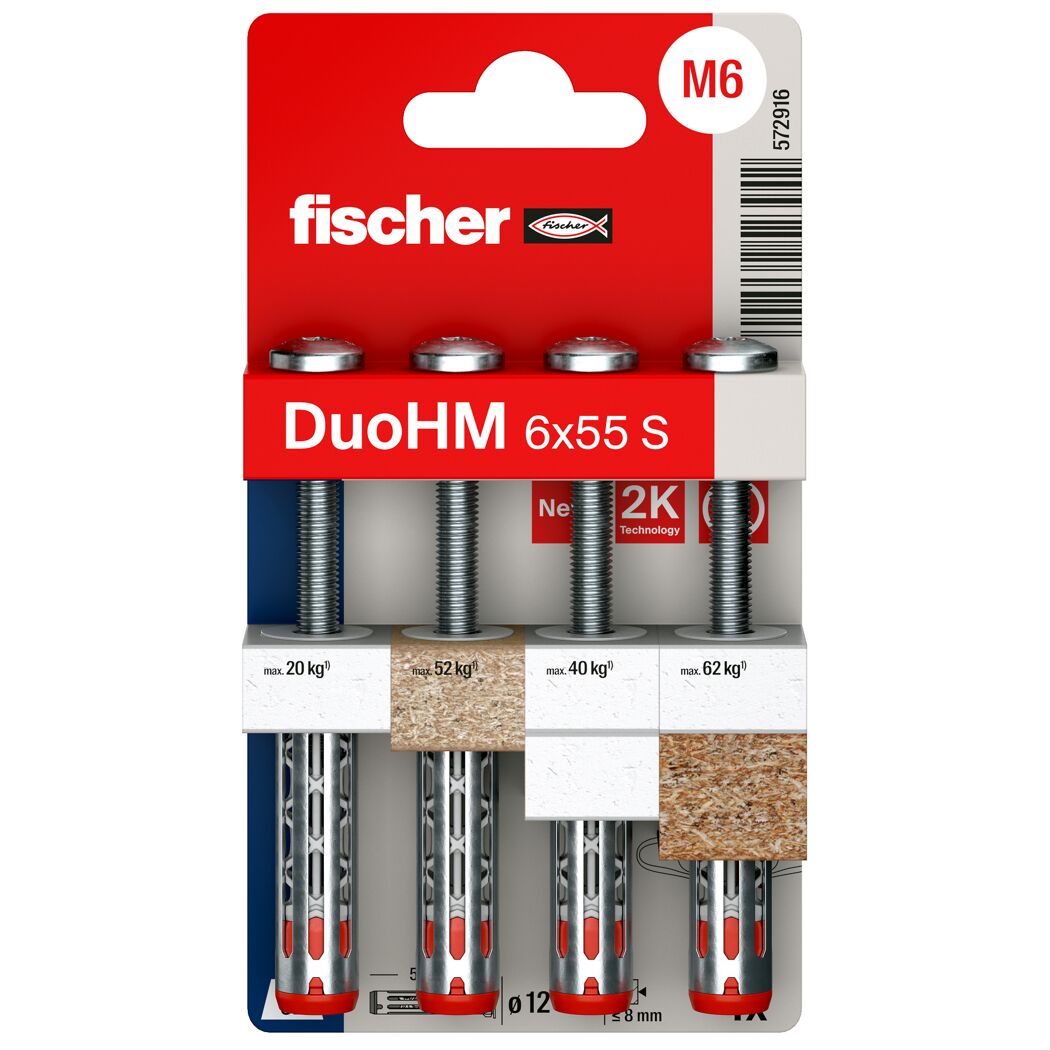 Fischer DuoHM Schrauben in Verpackung