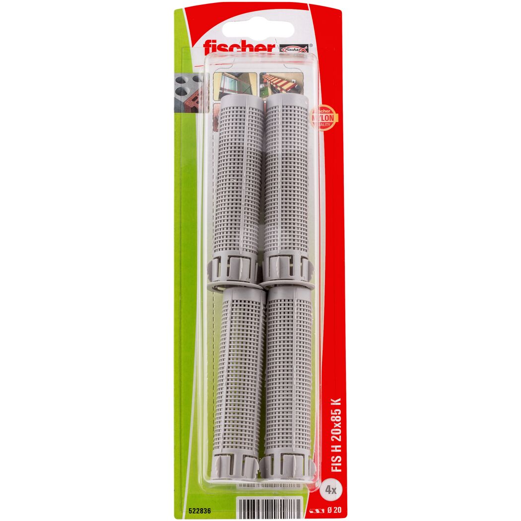 Injektions-Ankerhülse 'FIS H' 20 x 85 mm Kunststoff 4 Stück