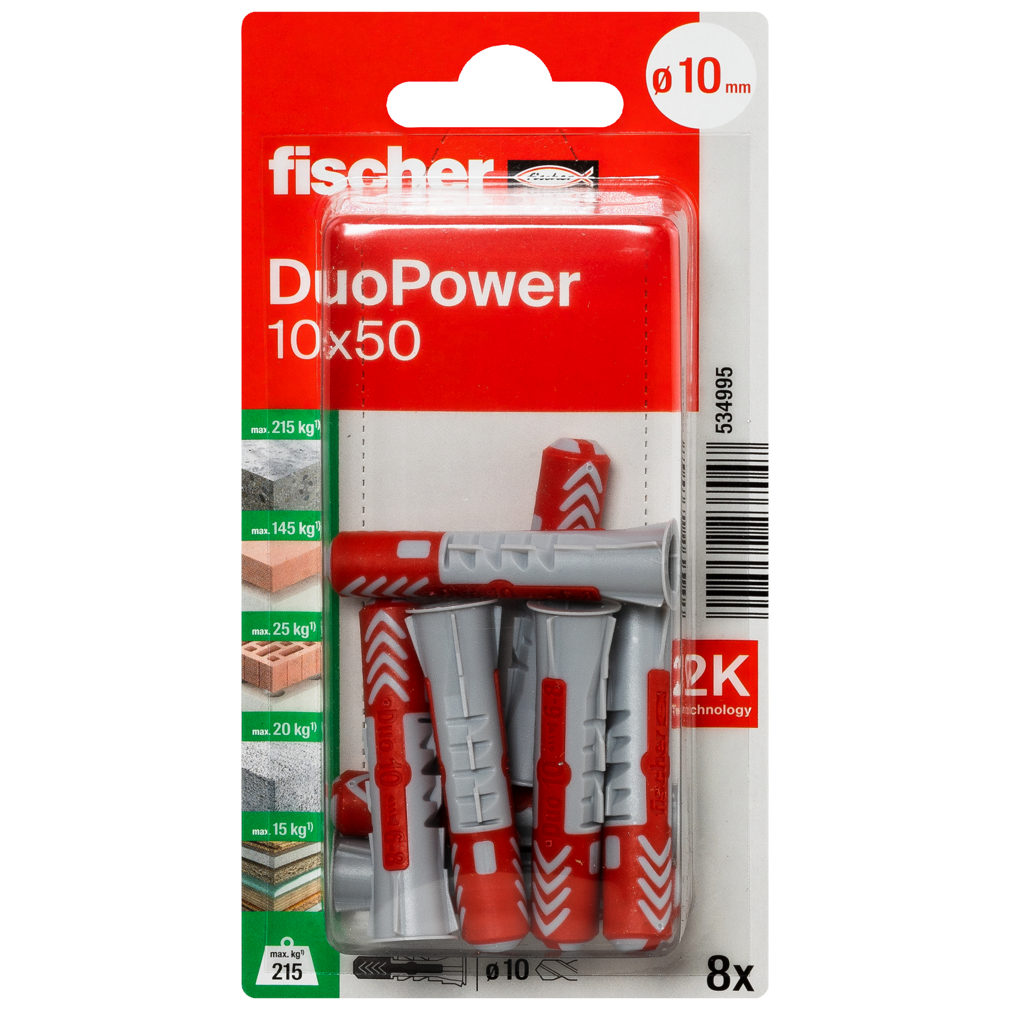 Dübel 'DuoPower' 8 Stück