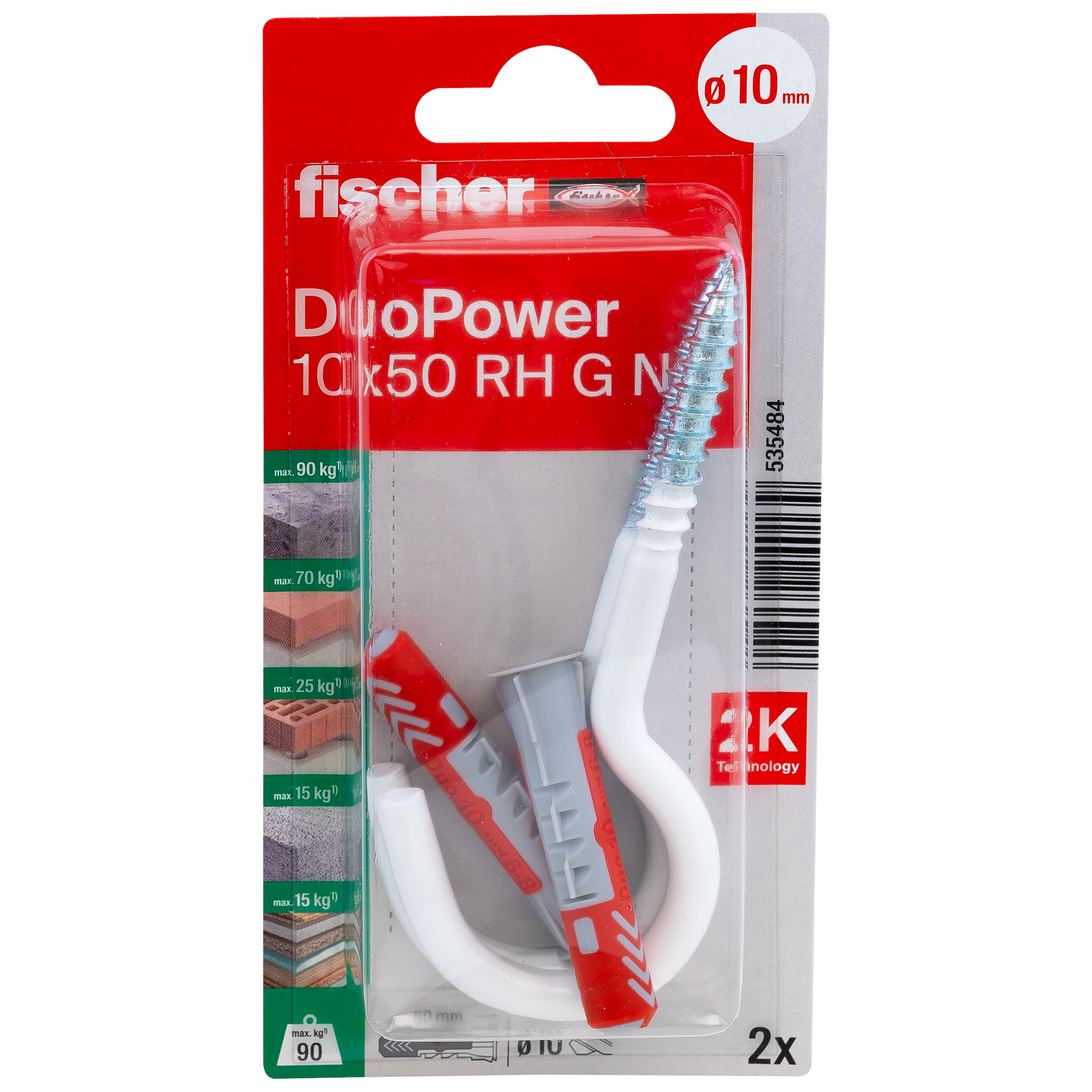 DuoPower 'RH G' Ø 10 x 5 mm 2 Stück