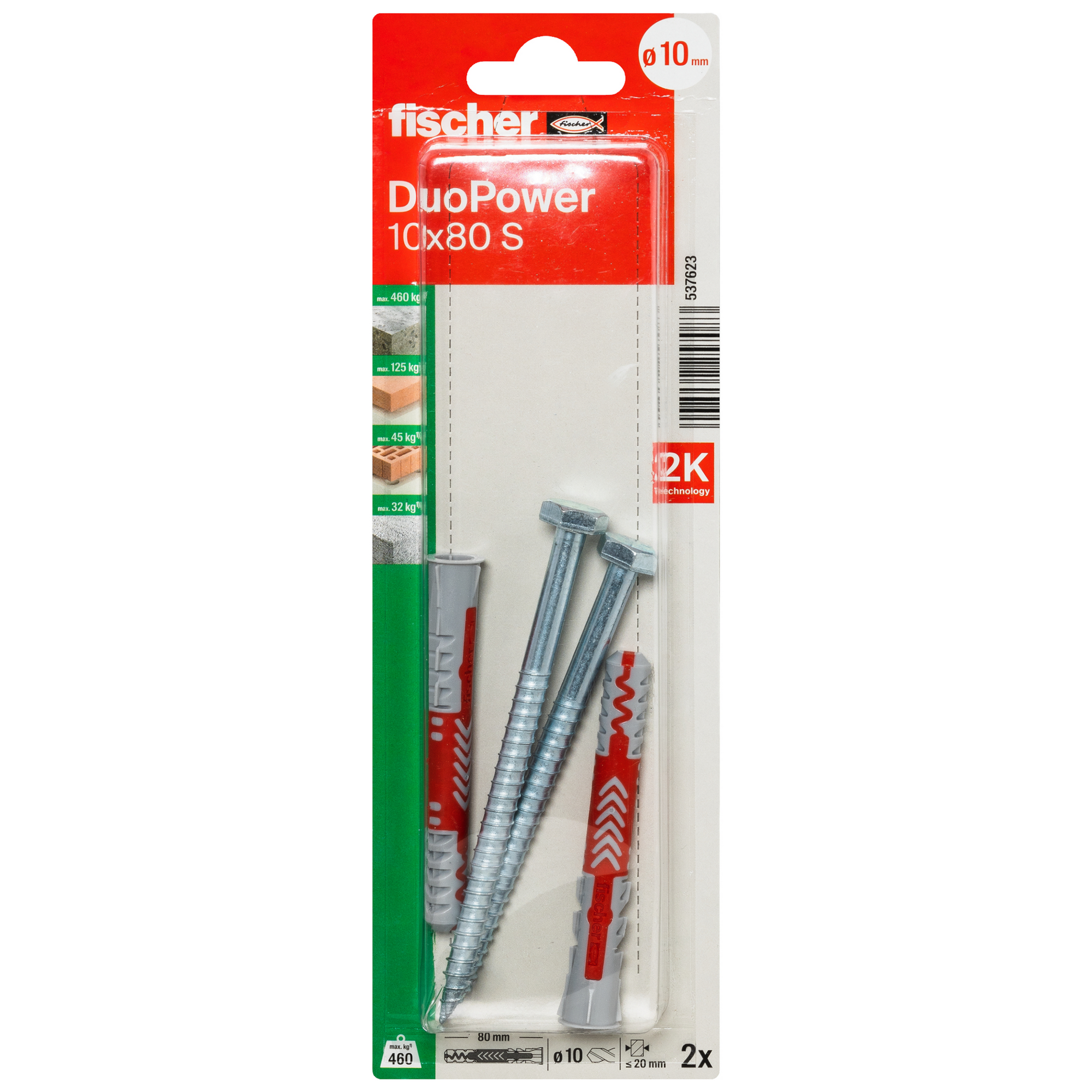 DuoPower 'S' Ø 10 x 8 mm 2 Stück