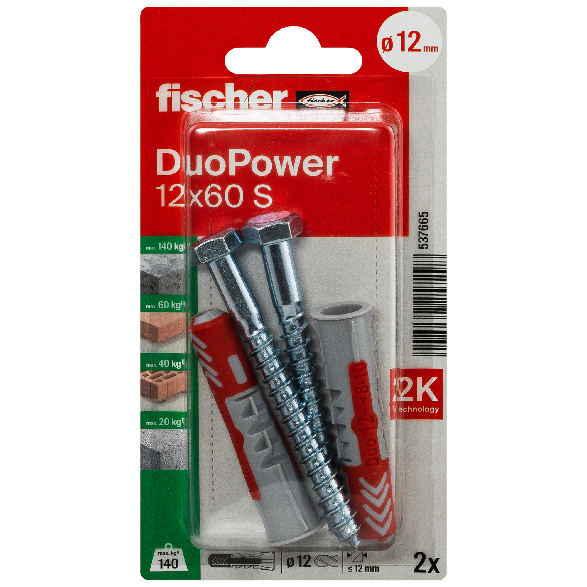 DuoPower 'S' Ø 12 x 6 mm 2 Stück
