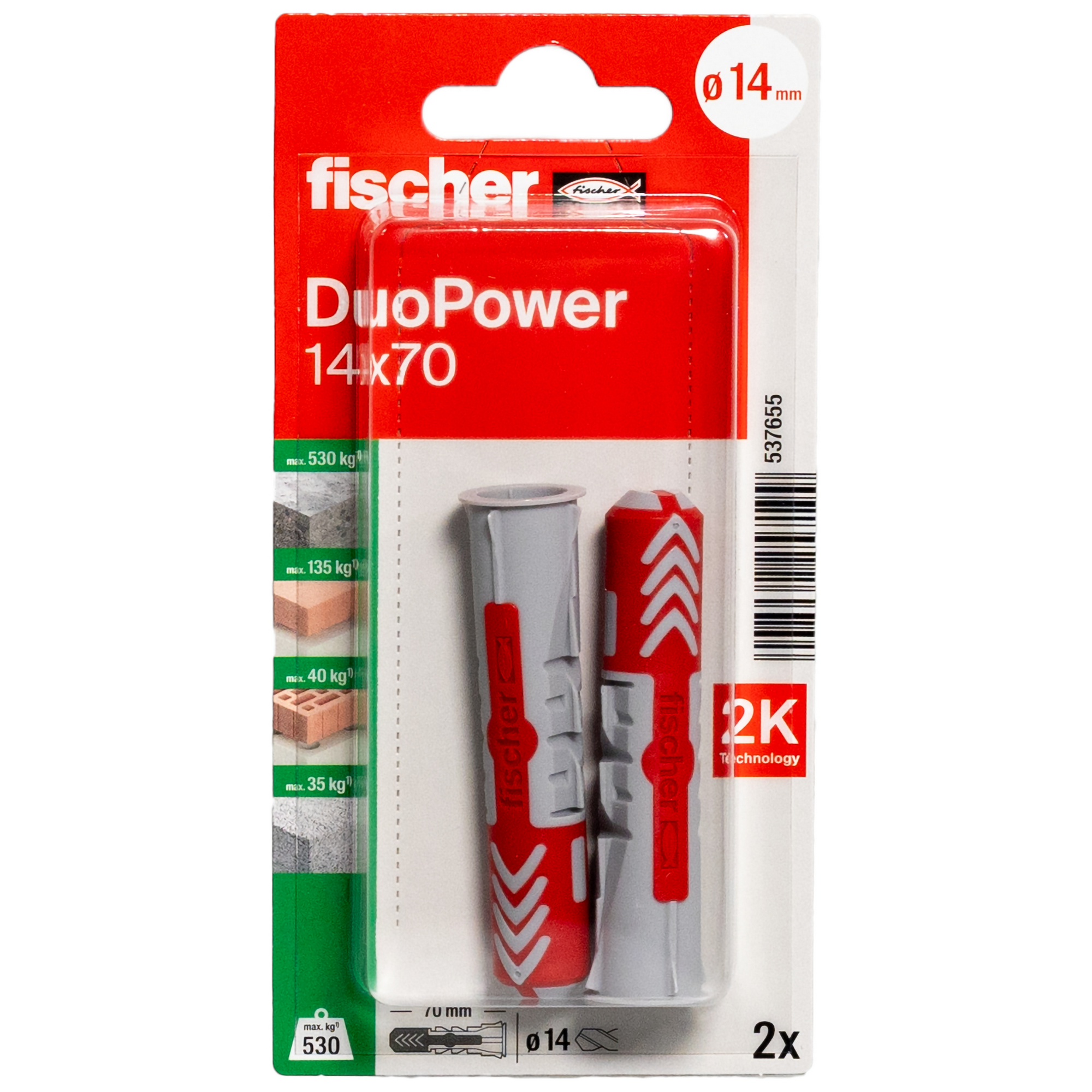 DuoPower Ø 14 x 7 mm 2 Stück