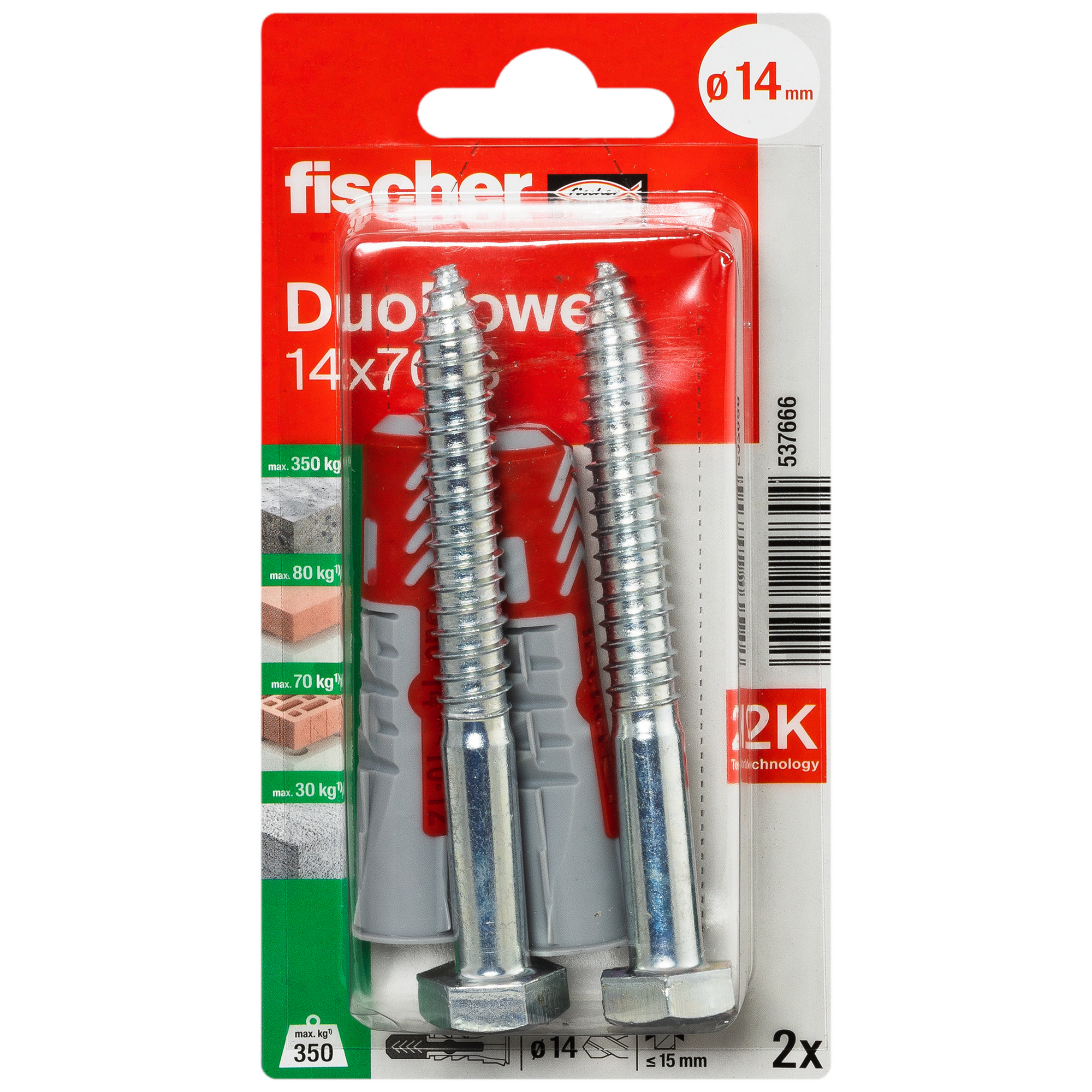 DuoPower 'S' Ø 14 x 7 mm 2 Stück