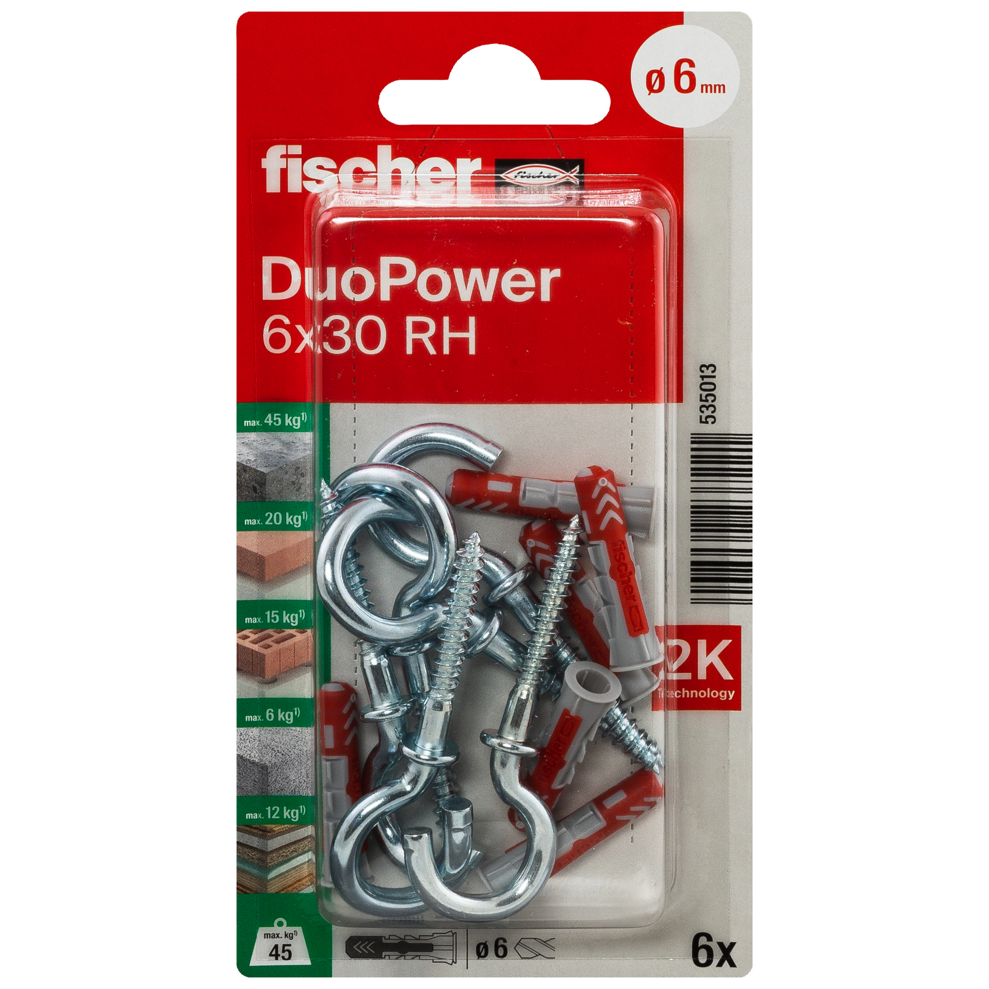 DuoPower 'RH' Ø 6 x 3 mm 6 Stück