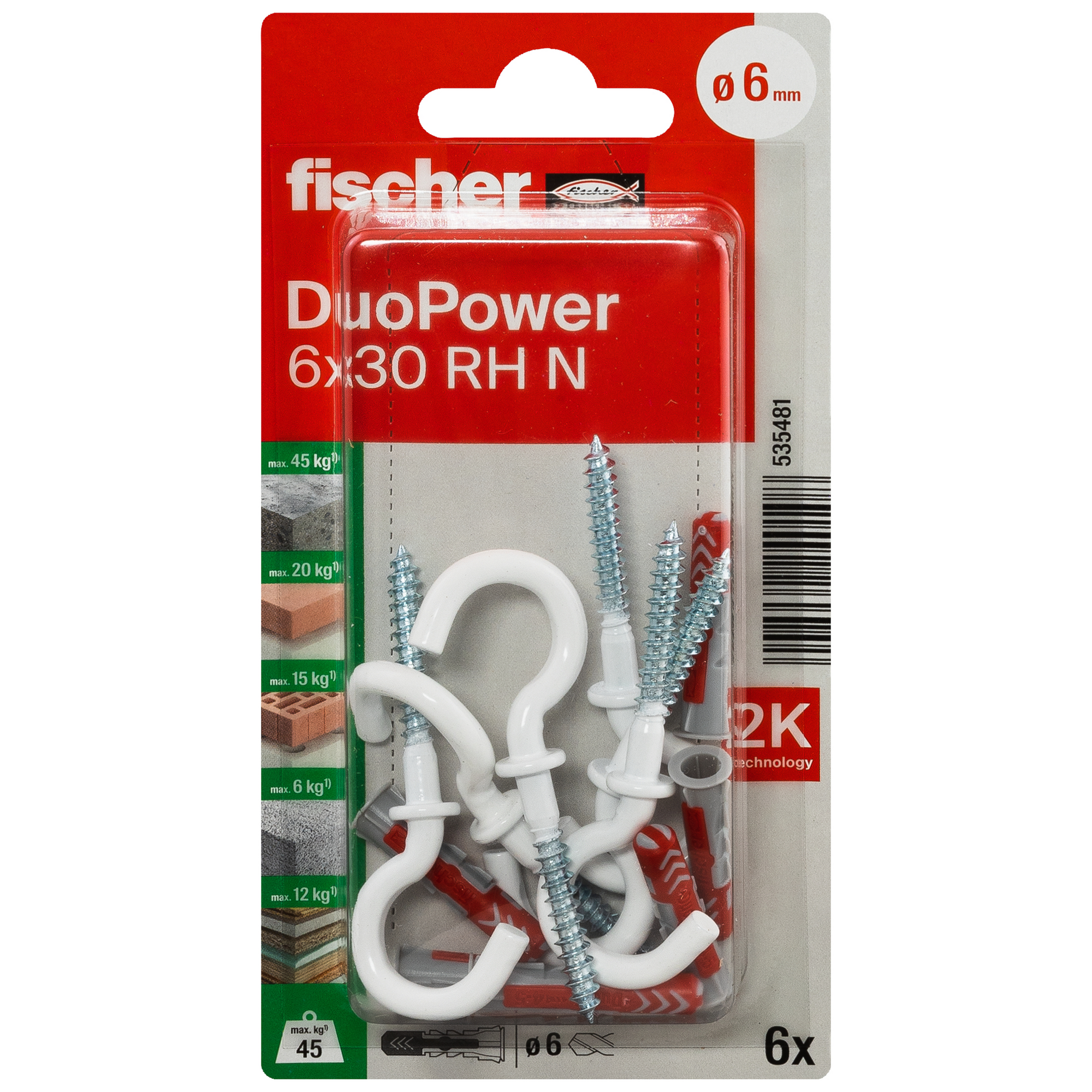 DuoPower 'RH' Ø 6 x 3 mm 6 Stück