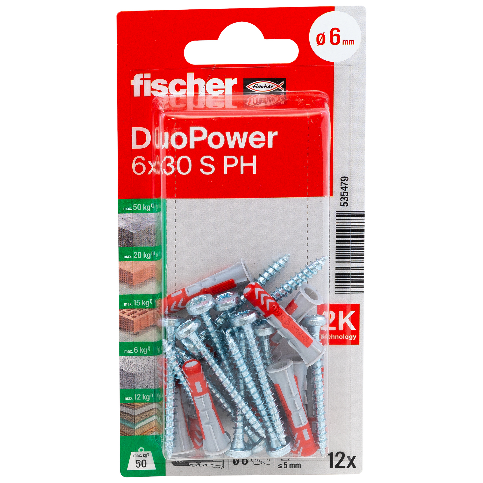 DuoPower 'S PH' Ø 6 x 3 mm 12 Stück