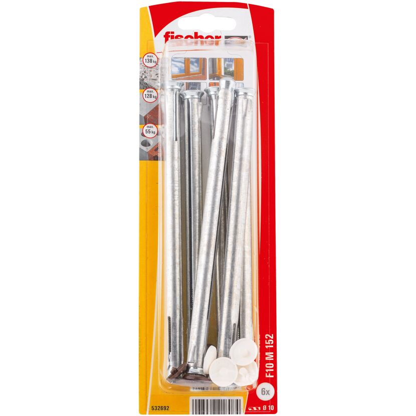 Fensterrahmendübel 'F M' 15,2 mm 6 Stück