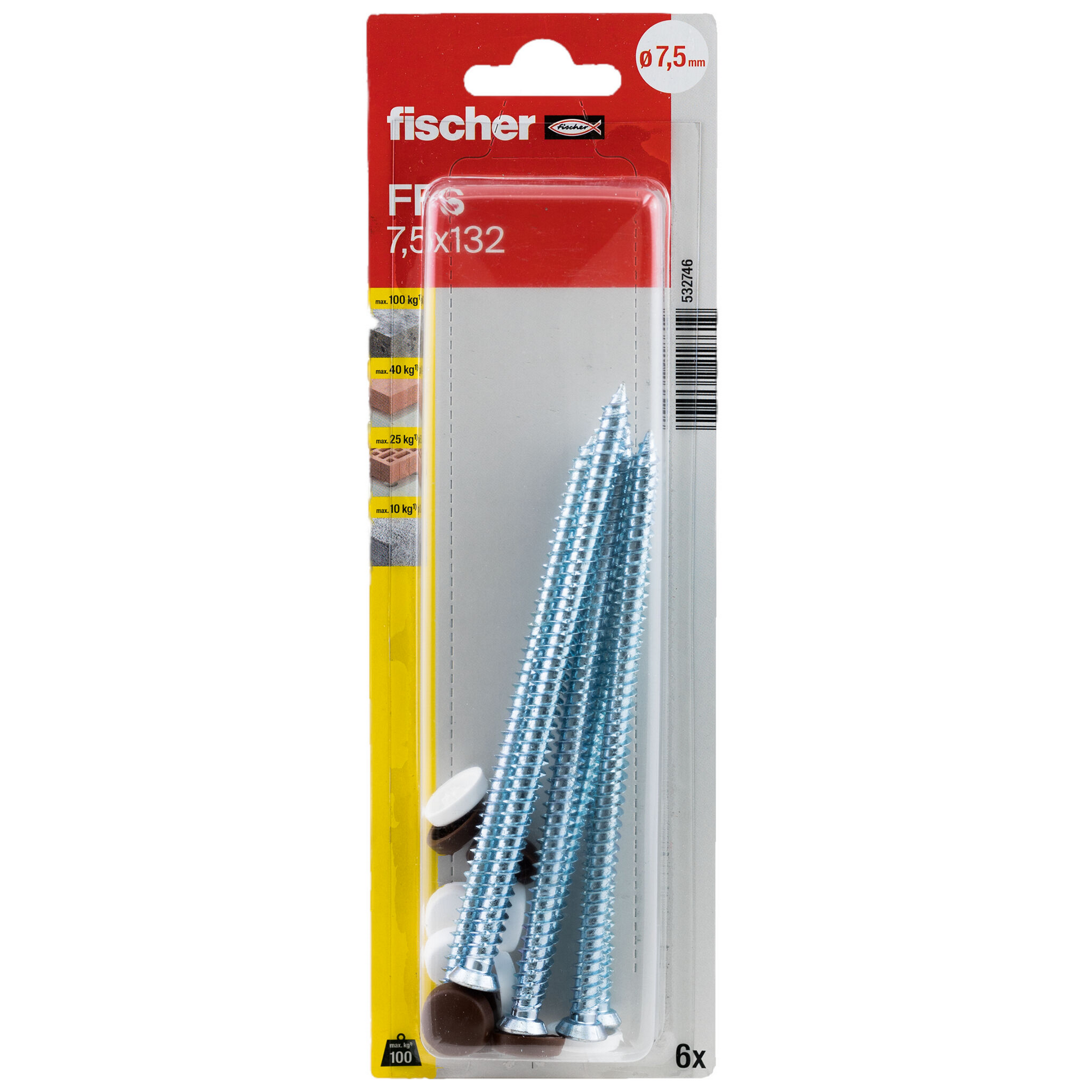 Fensterrahmenschraube 'FFS TX30' 13,2 mm 6 Stück