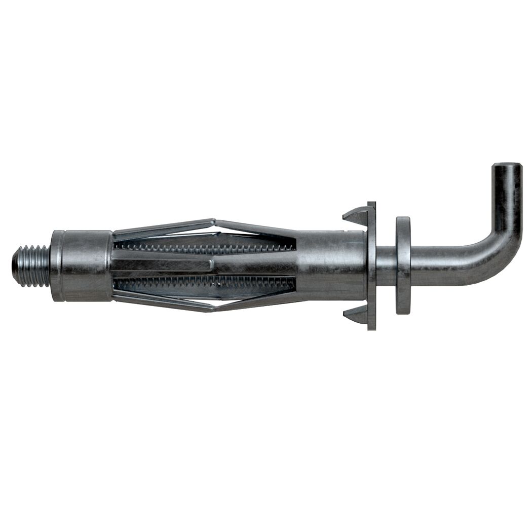 Hohlraum-Metalldübel 'HM' Ø 5 x 37 mm H mit Winkelhaken 8-teilig