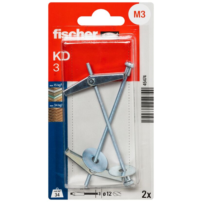 Kippdübel 'KD' 9,5 mm 2 Stück