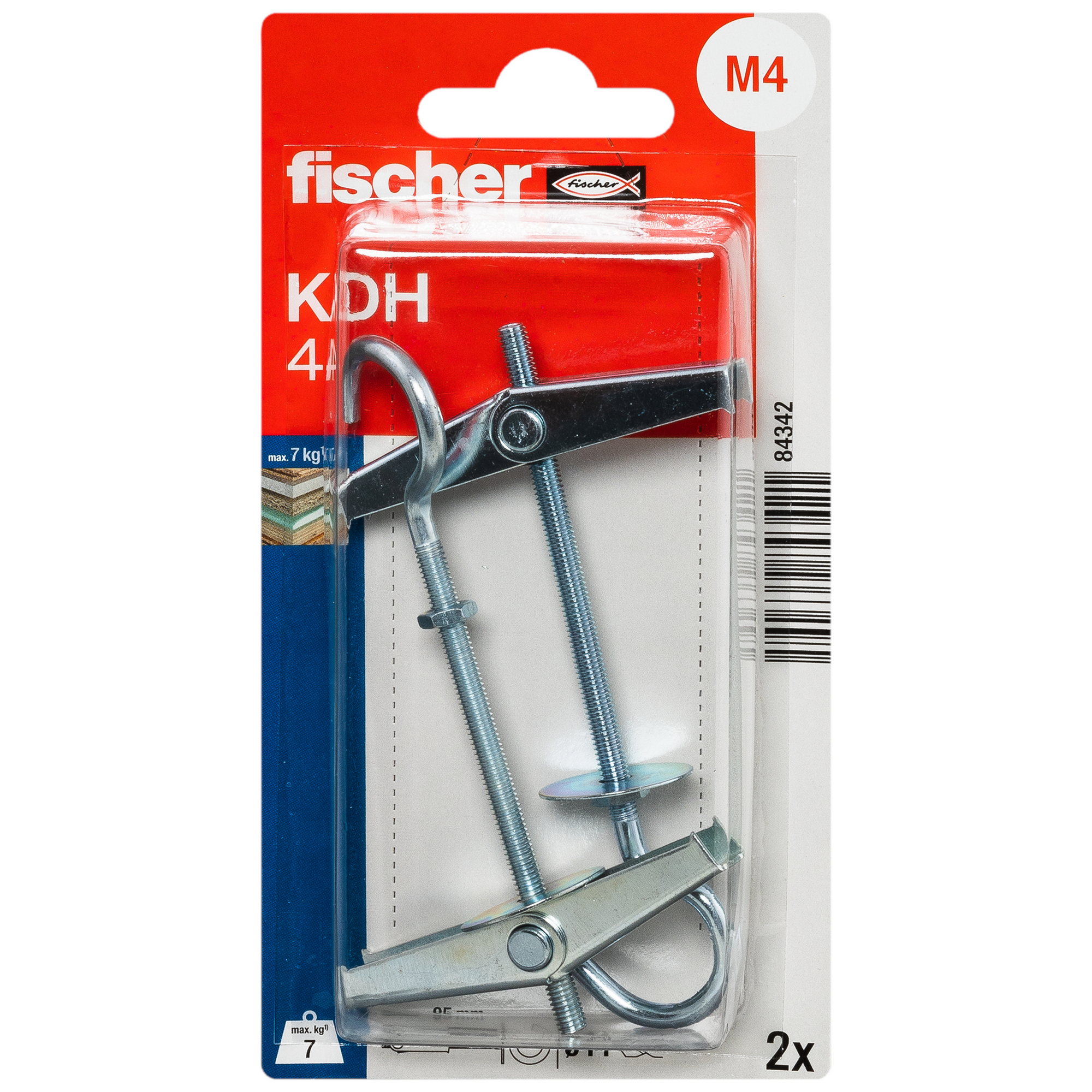Kippdübel 'KDH mit Haken' 9,5 mm 2 Stück