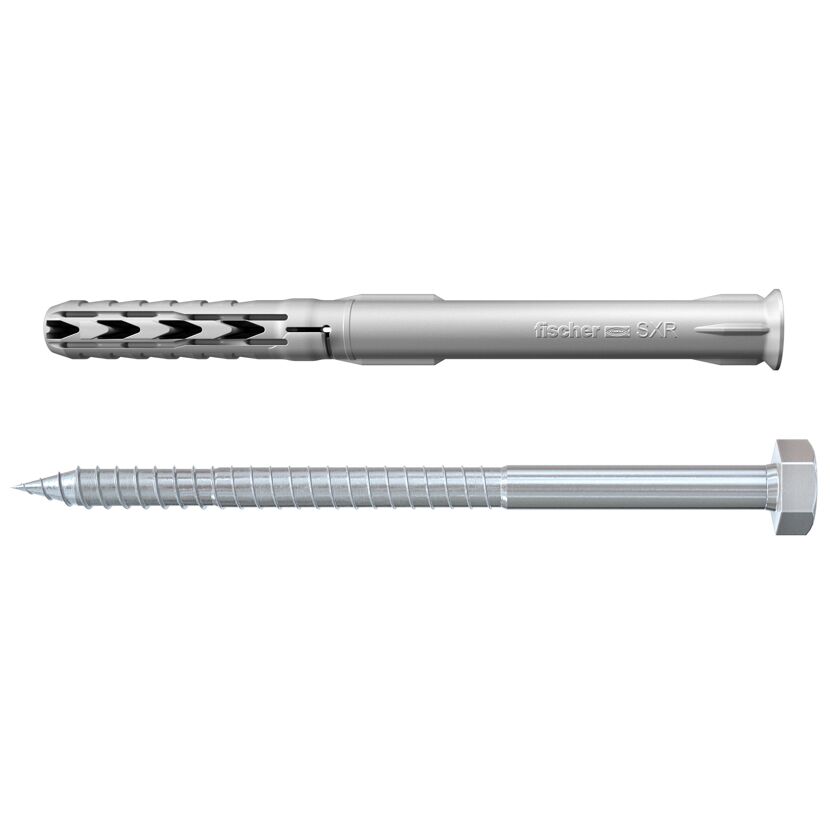 Langschaftdübel 'SXR' Ø 10 x 80 mm Sechskantschraube 8-teilig