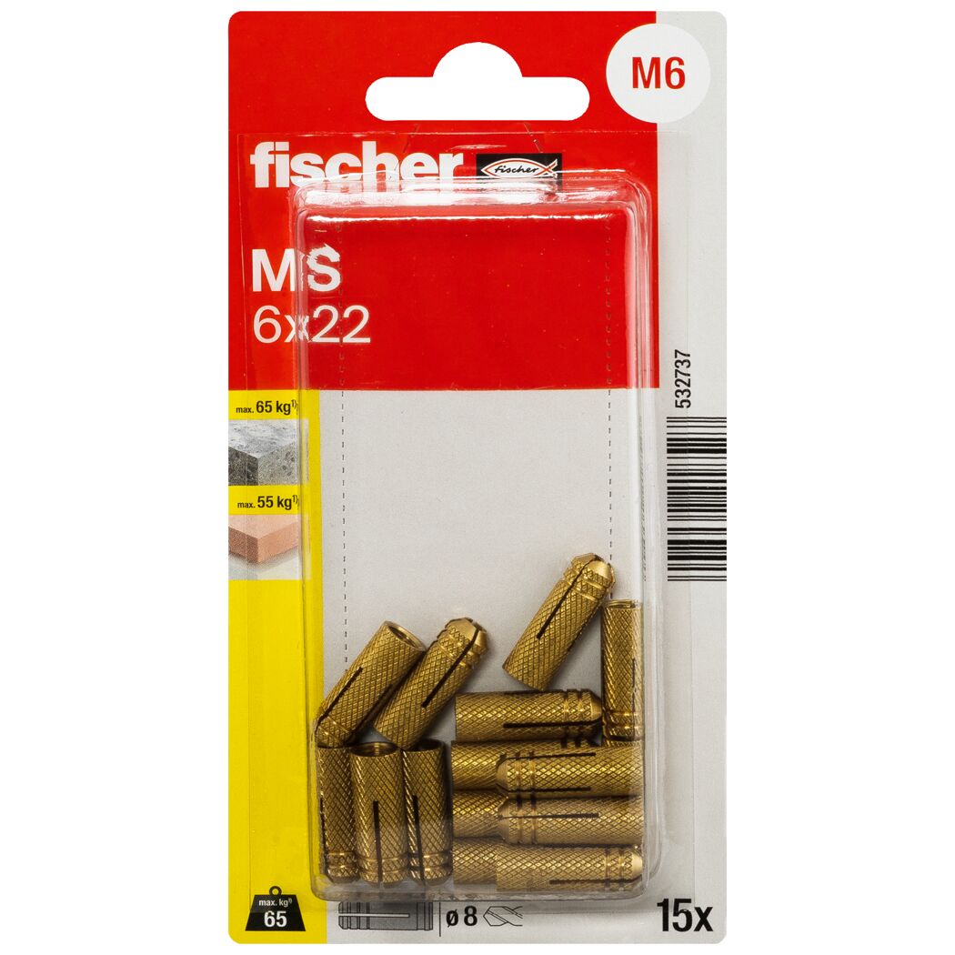 Messingdübel 'MS' 2,2 mm 15 Stück