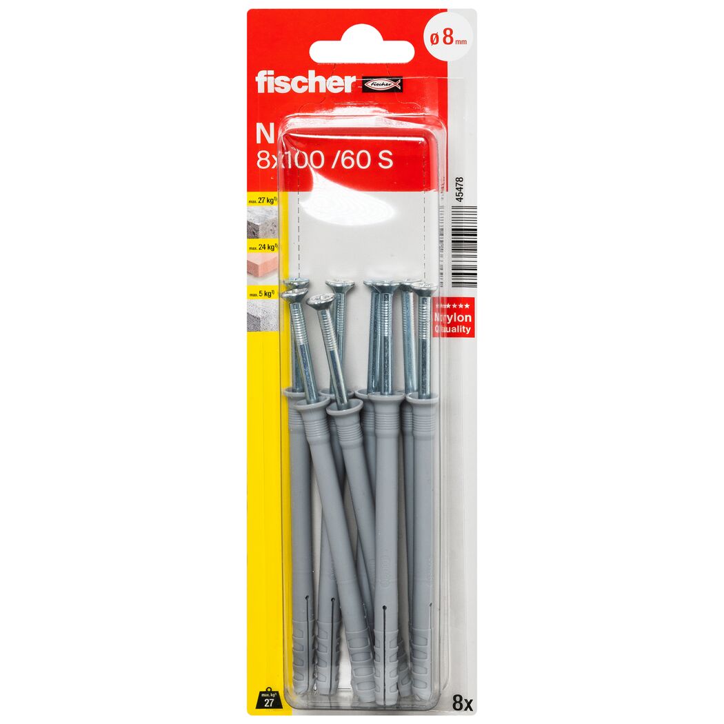 Nageldübel 'N S' 10 mm 8 Stück