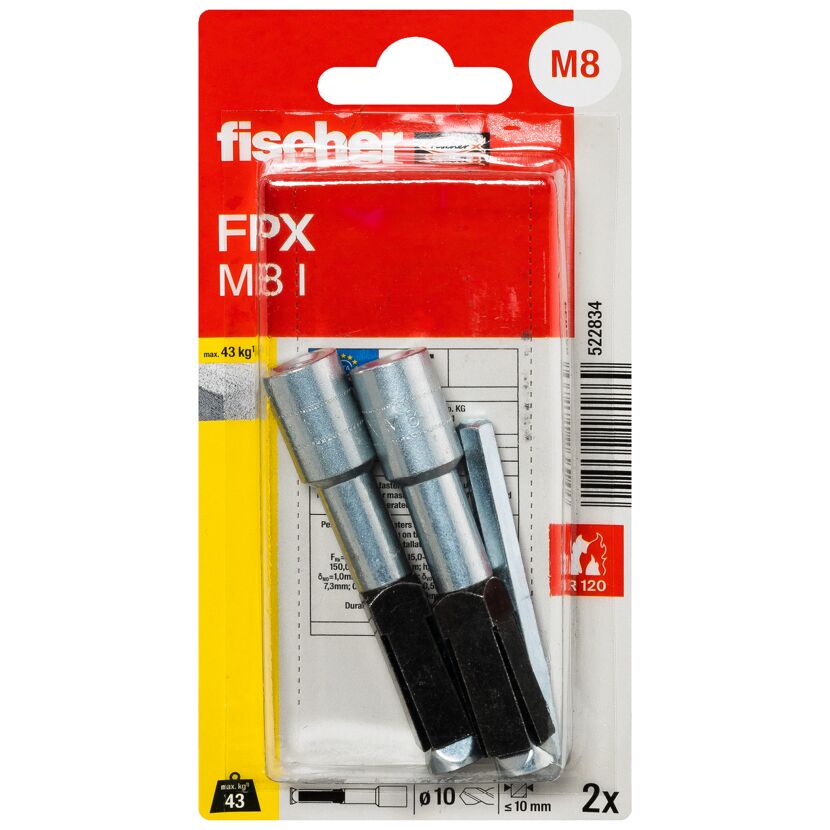 Porenbetonanker 'FPX I M8' 7,5 mm 2 Stück
