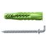 Universaldübel 'UX Green R WH' 5 mm 4 Stück
