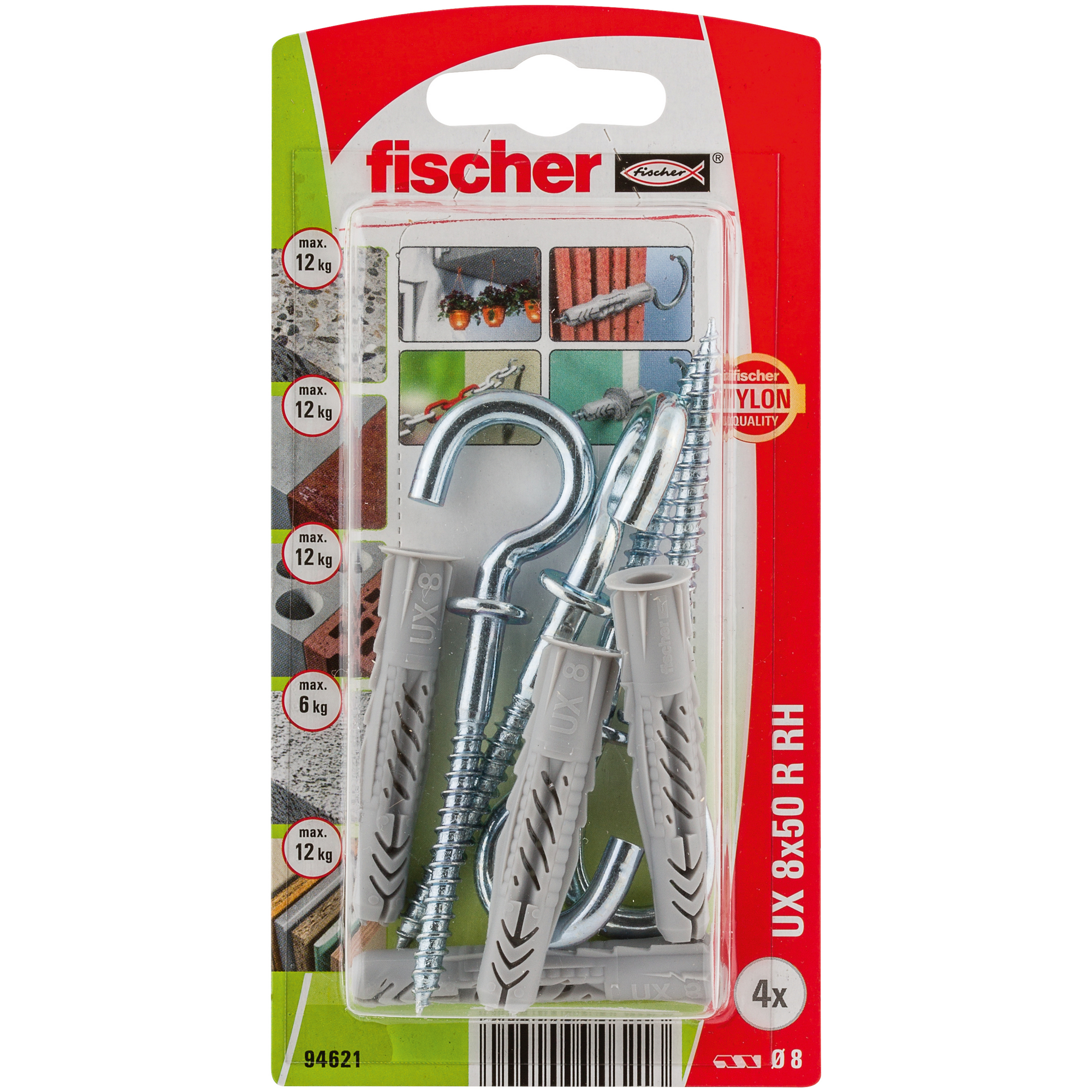 Universaldübel 'UX RH' 5 mm 4 Stück