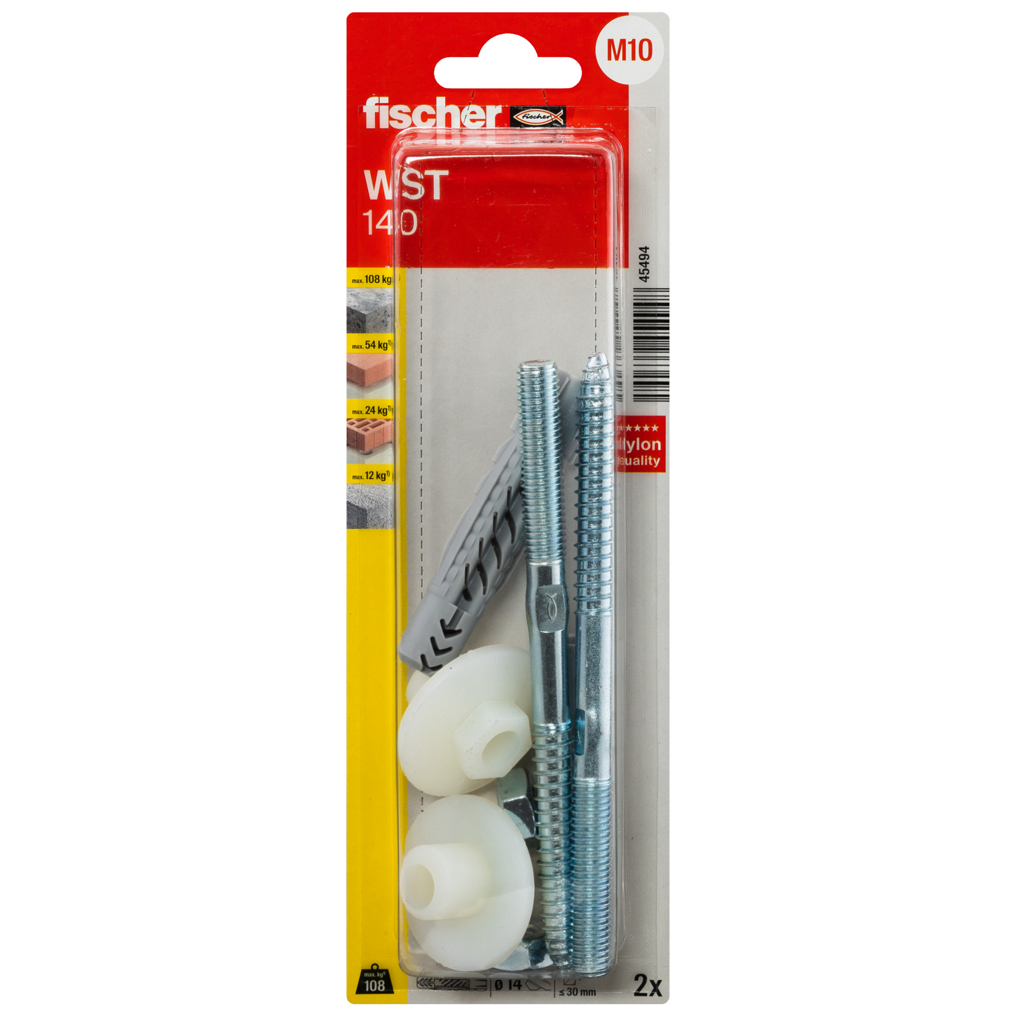 Waschtischbefestigung 'WST' 7,5 mm 2 Stück