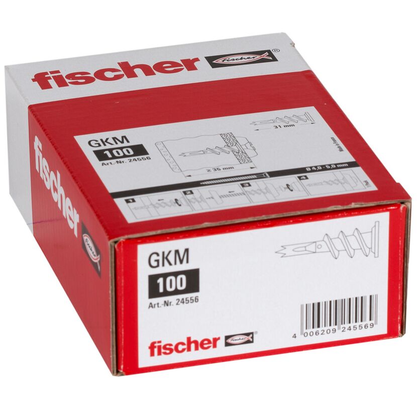 fischer Gipskartondübel Metall GKM 100 Stück