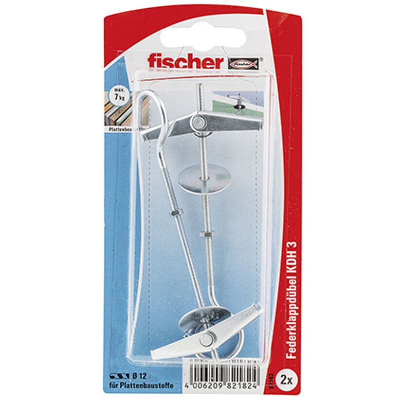 fischer Kippdübel KDH 3 mit Haken 2 Stück