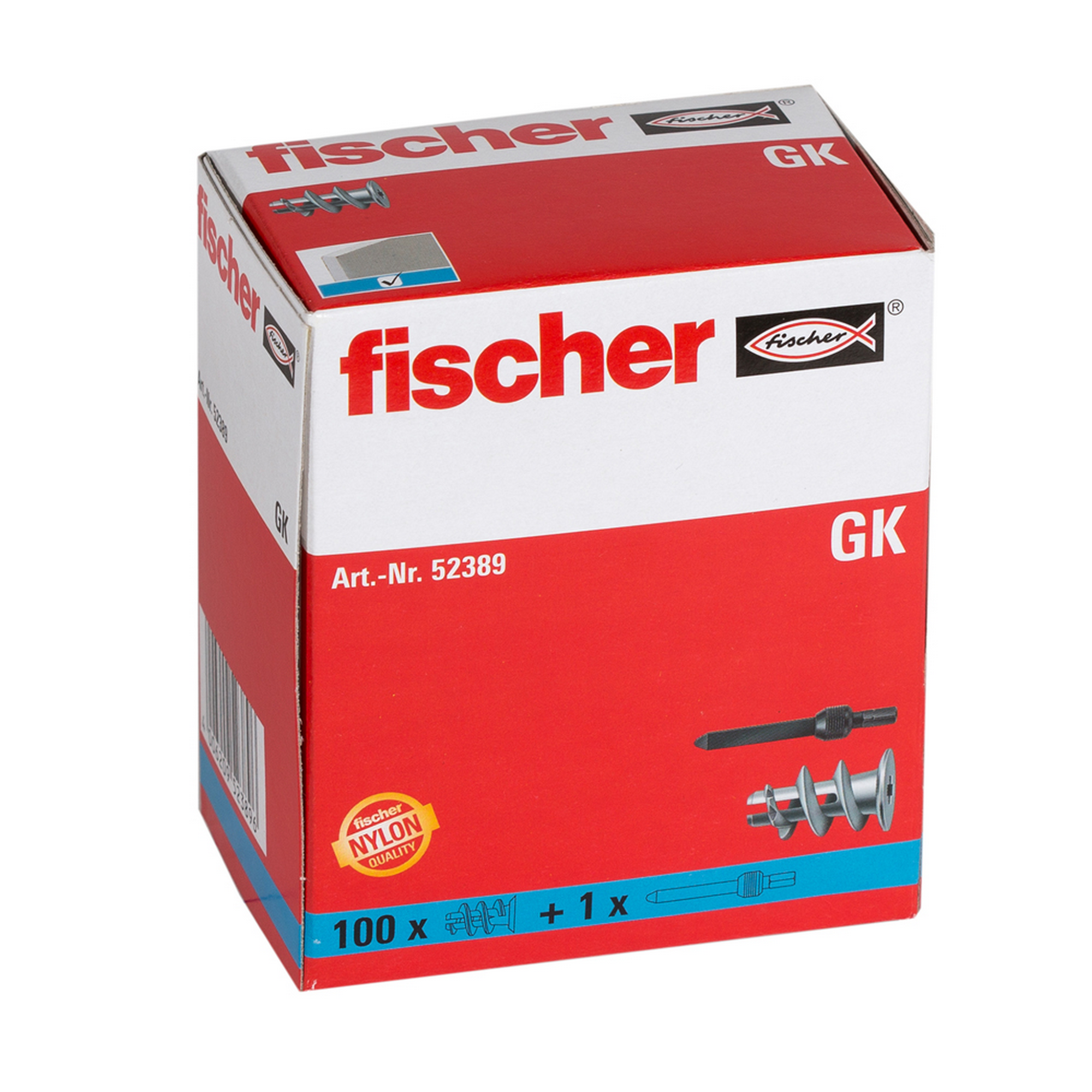 fischer Gipskartondübel GK 100 Stück + product picture