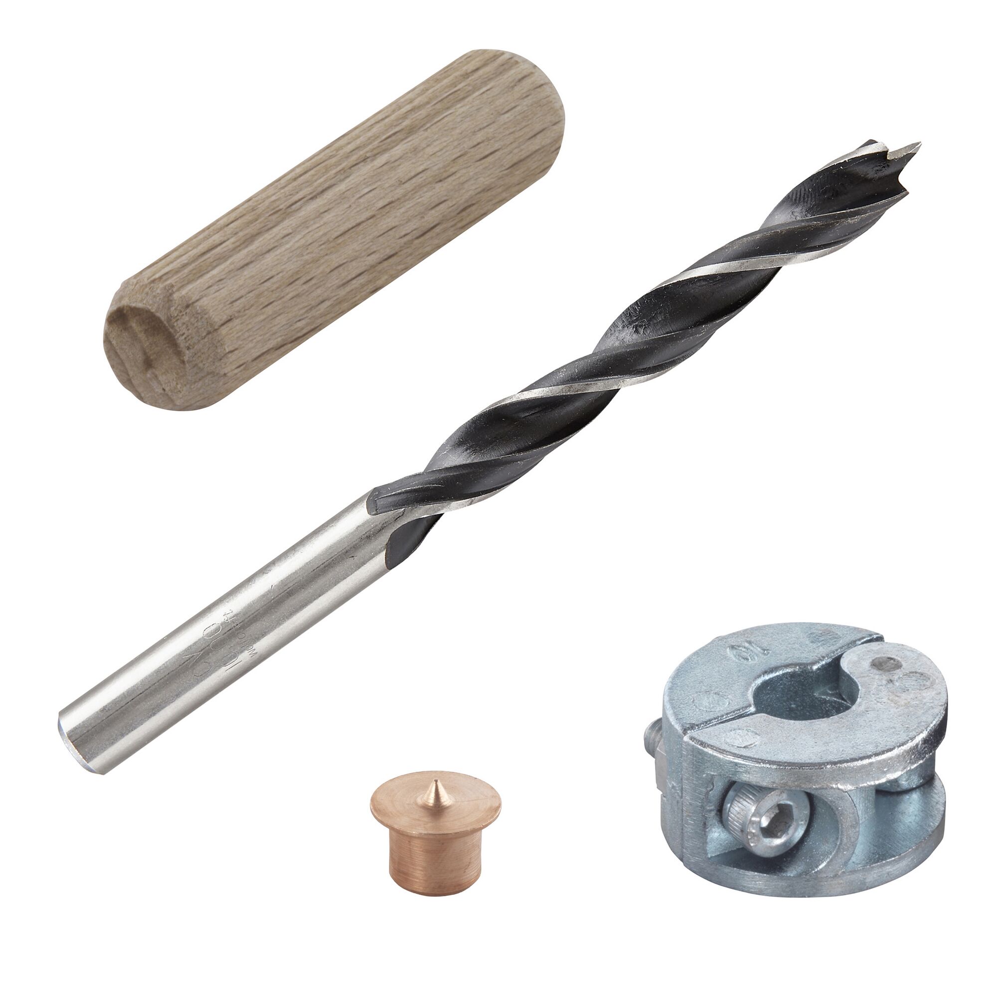 Dübel-Set mit Bohrer, Dübel und Ring