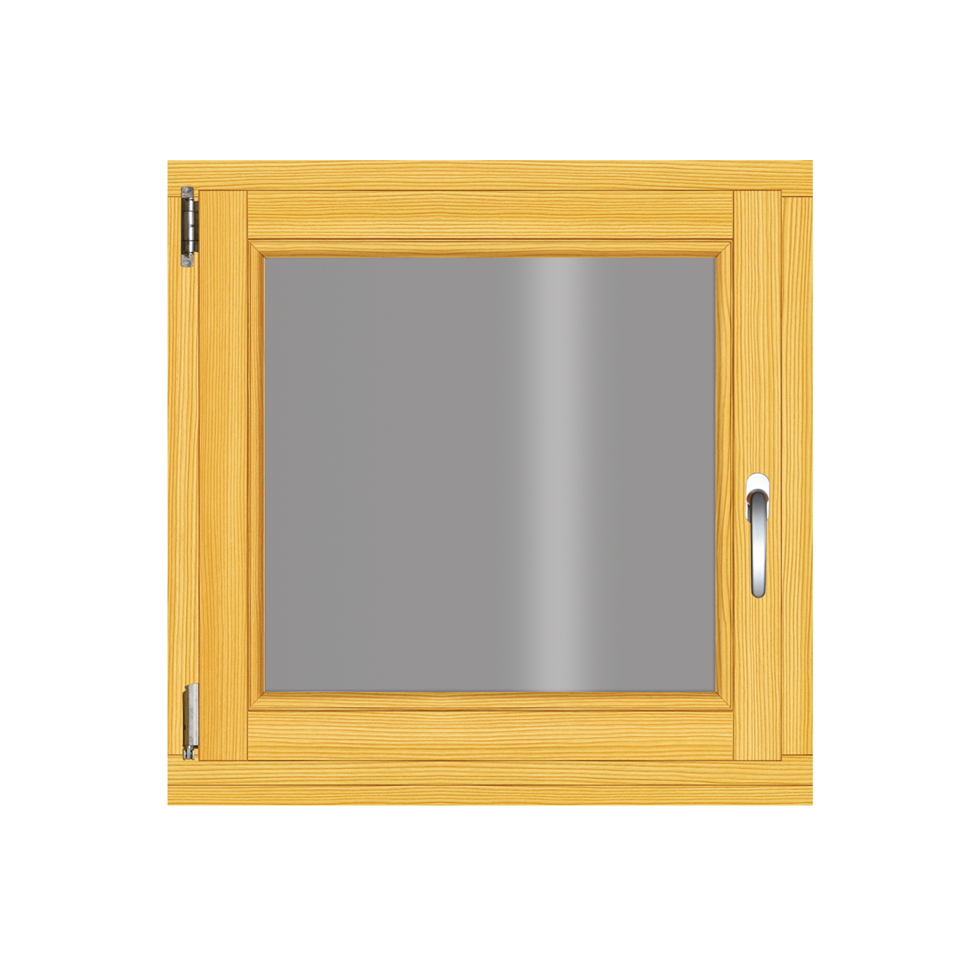 Holzfenster 780 x 780 mm Fichte DIN links + product picture