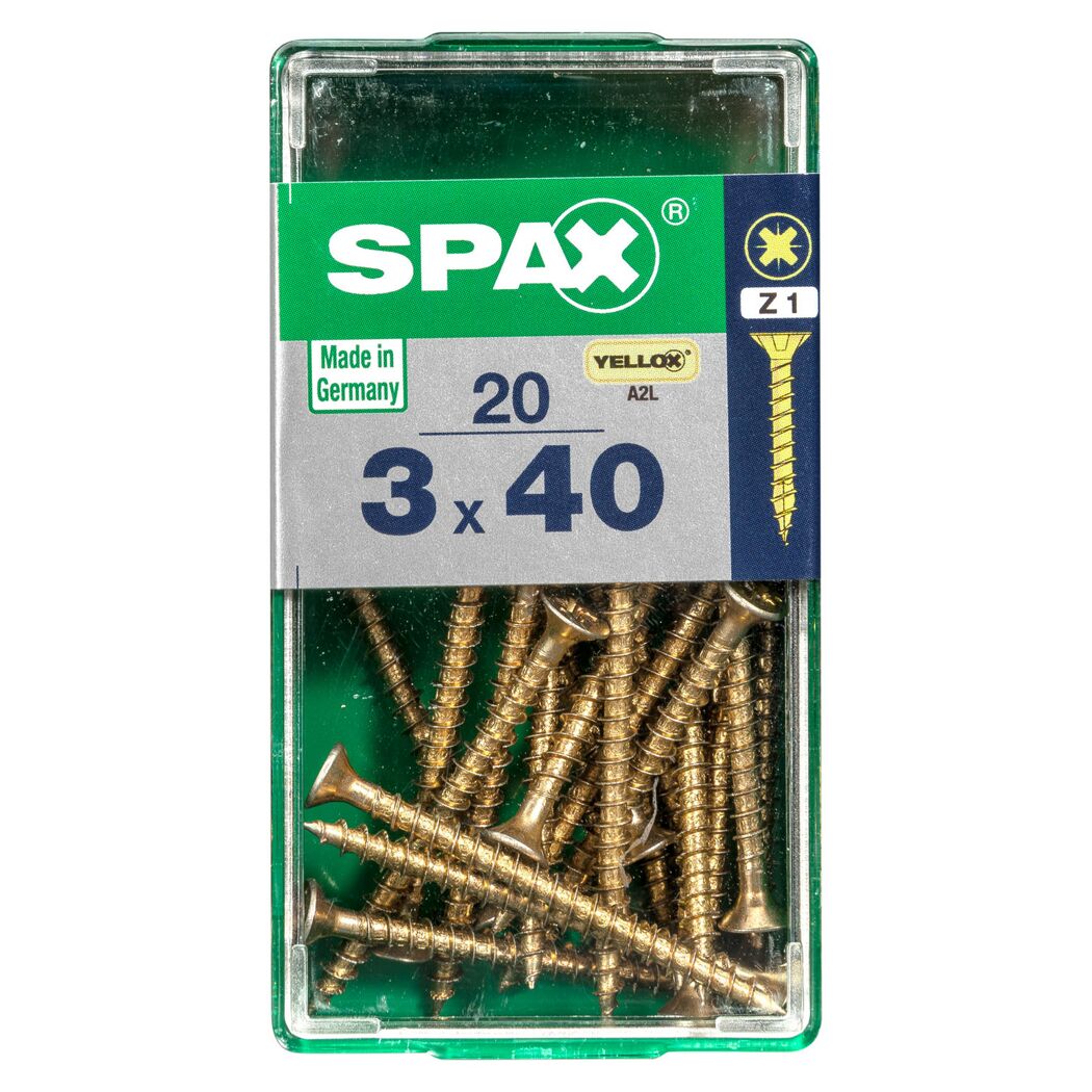 Senkkopfschrauben 20 Stück Ø 3 mm 40 mm