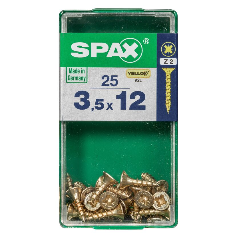 Senkkopfschrauben 25 Stück Ø 3,5 mm 12 mm