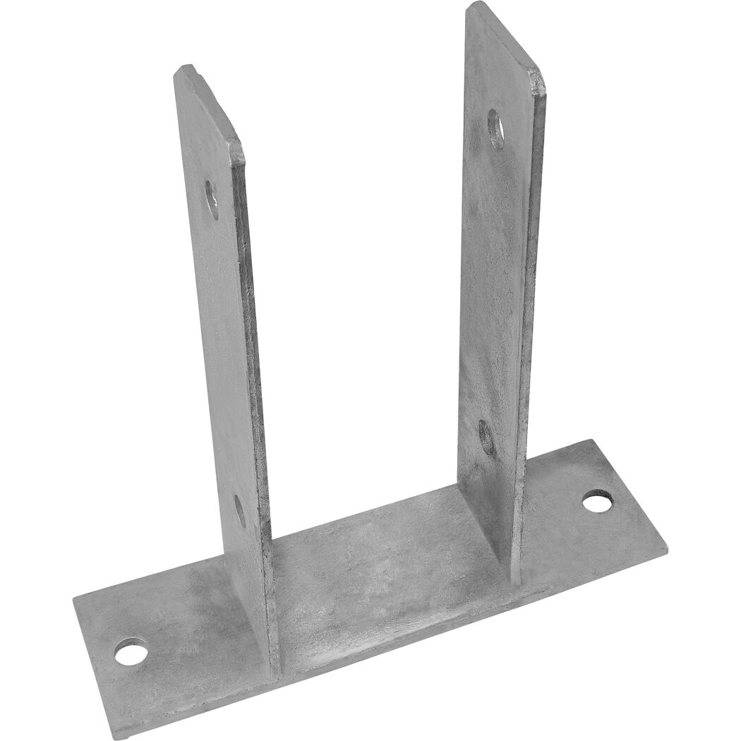 Pfostenträger 200 x 100 x 4 mm zinkfarben